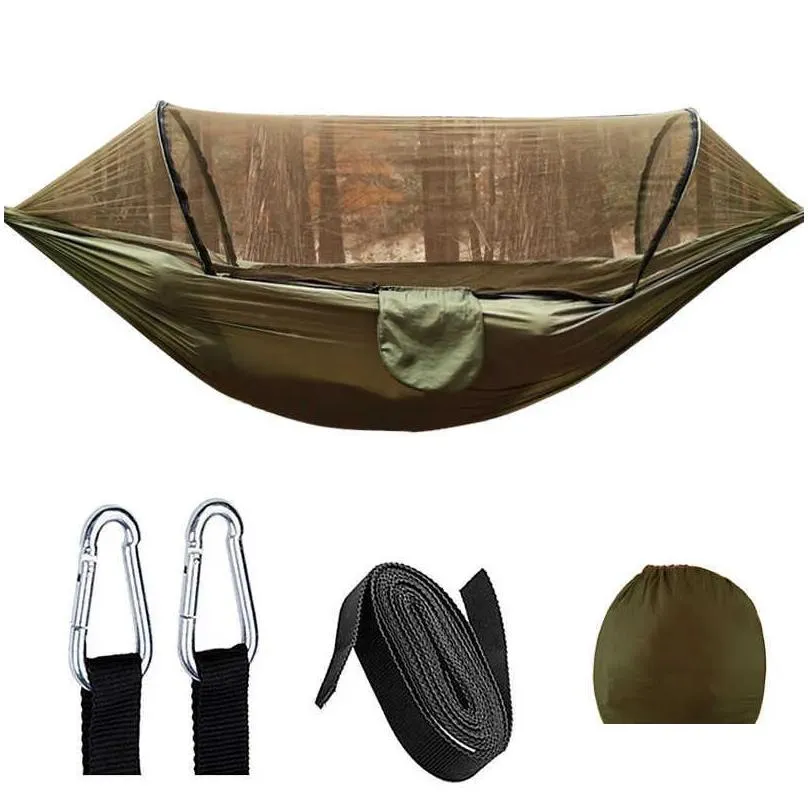 Hammocks 26Mx14M Automatic Quick-opening Net Hammock Outdoor Camping Hammock swing Rocking R230613