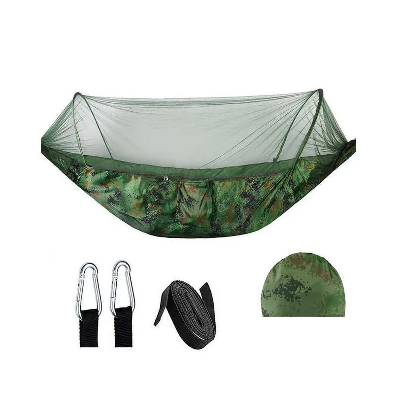 Hammocks 26Mx14M Automatic Quick-opening Net Hammock Outdoor Camping Hammock swing Rocking R230613