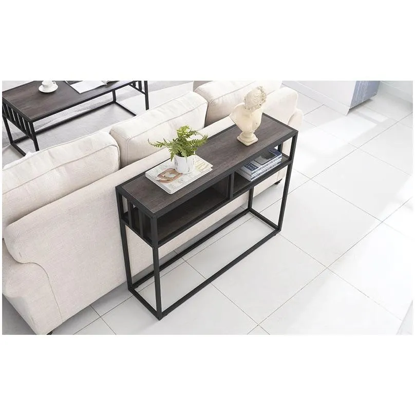 Living Room Furniture American porch table metal wrought iron long bedroom office el display table narrow side2790503