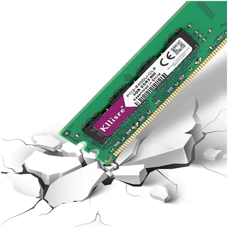 Kllisre DDR2 4GB Ram 800MHz PC2-6400 Desktop PC DIMM Memory 240 pins For AMD System High Compatible279K