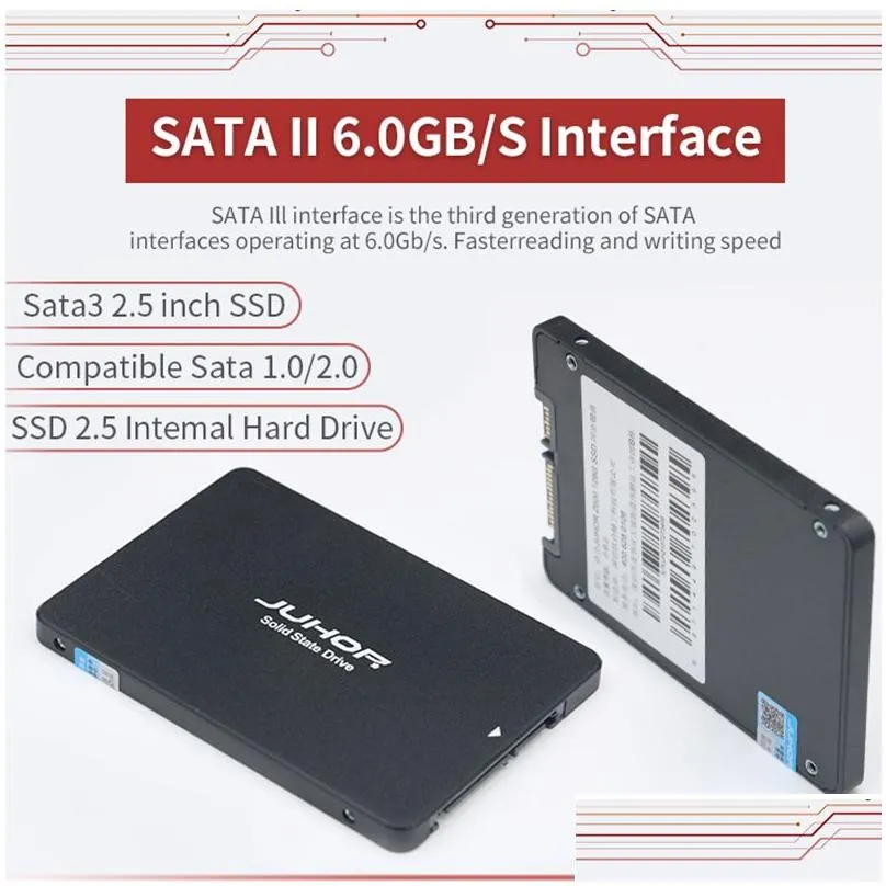 JUHOR Offical SSD Hard Disk Disk 256GB Sata3 Solid State Drive 128GB 240GB 480GB 512GB 2.5 inch desktop hard drive Wholesale