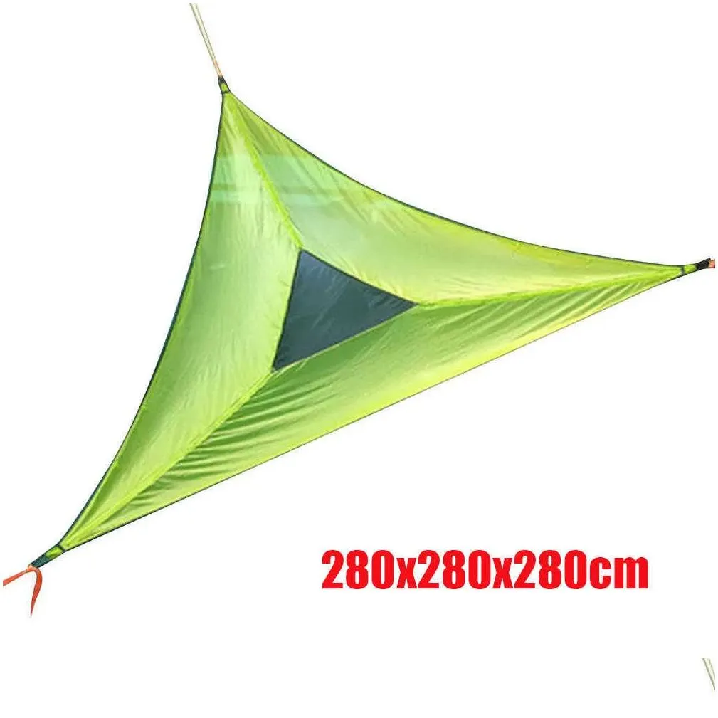 Hammocks Portable Hammock Multifunctional Triangle Aerial Mat For Outdoor Camping Tree Tent Multi Person Sleep Pad J2303025264093