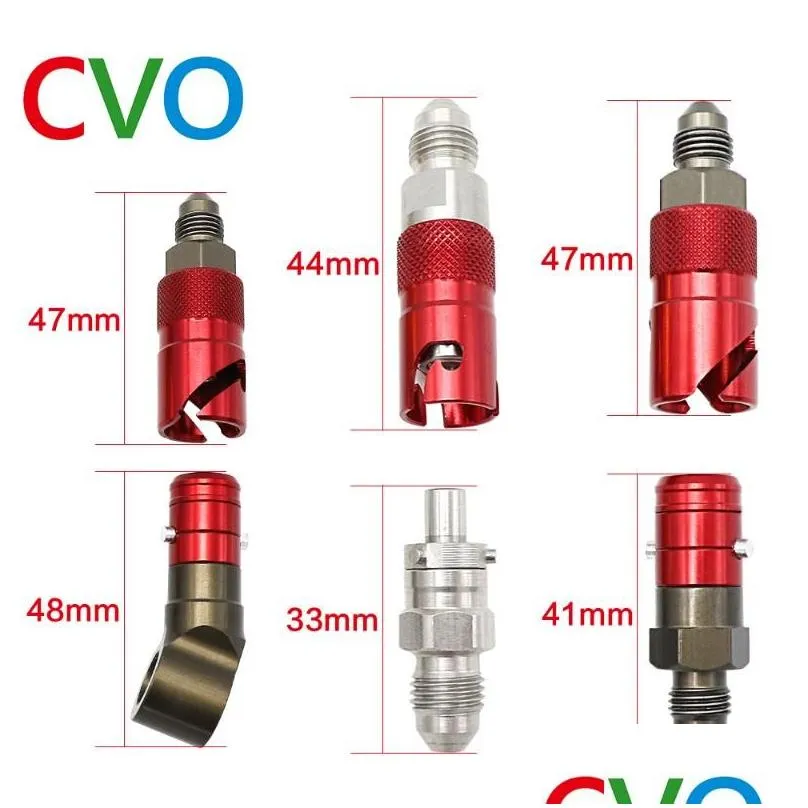 Motorcycle Brakes CVO Aluminum AN-3 AN3 Brake Line Hose Oil Quick Release Connection Fitting Adapter Kit For Racing1