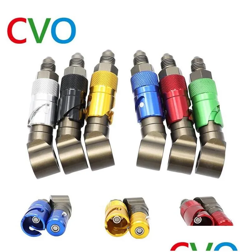 Motorcycle Brakes CVO Aluminum AN-3 AN3 Brake Line Hose Oil Quick Release Connection Fitting Adapter Kit For Racing1