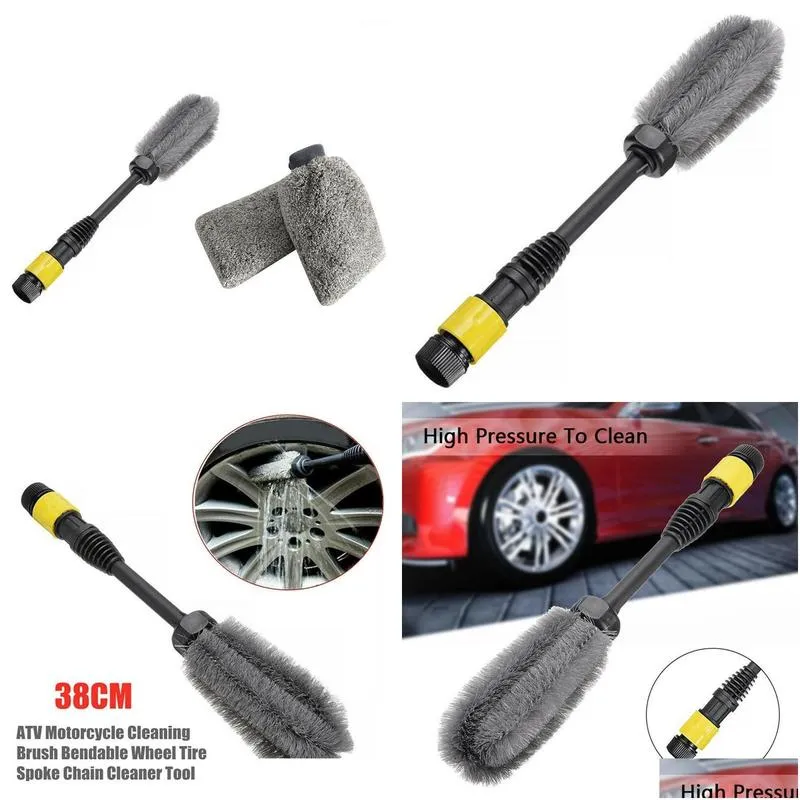 Car Sponge Master Wheel Brush Easy Reach And RIM Detailing With Washing Gloves Wash Mitts