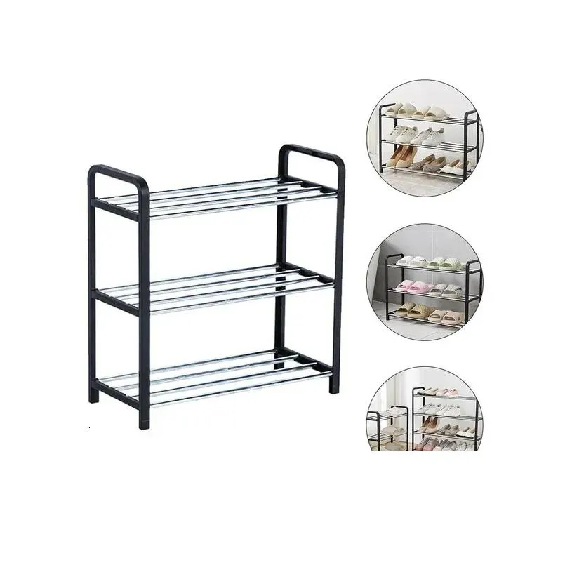 Storage Holders Racks Practical Three-layer Shoe Shelf Home 3-tier Shoe Organizer Rack for Bathroom 231007