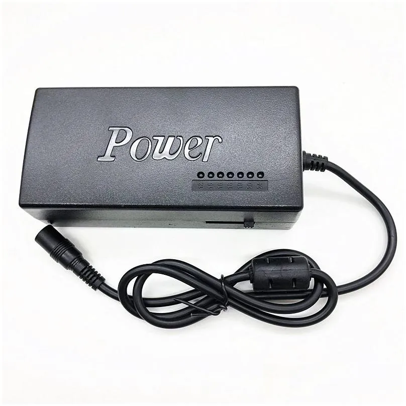 Universal 96W Laptop Power Adapter US/EU/UK Multi-functional Adjustable Output 12-24V Notebook Power Supply  With 8 Connectors For  Dell HP Asus