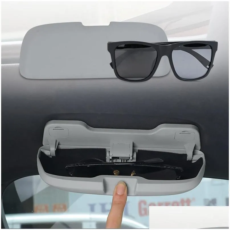 Car Styling Sticker Car Glasses Box Storage Holder Sunglasses Case For Porsche macan Cayenne Panamera Auto Accessories