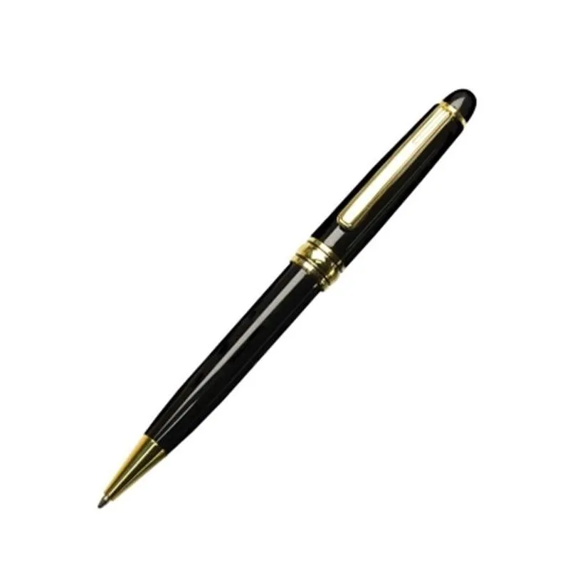 wholesale Luxury Black Resin Ballpoint pen High quality Writing Ball point pens Stationery School Office supplies