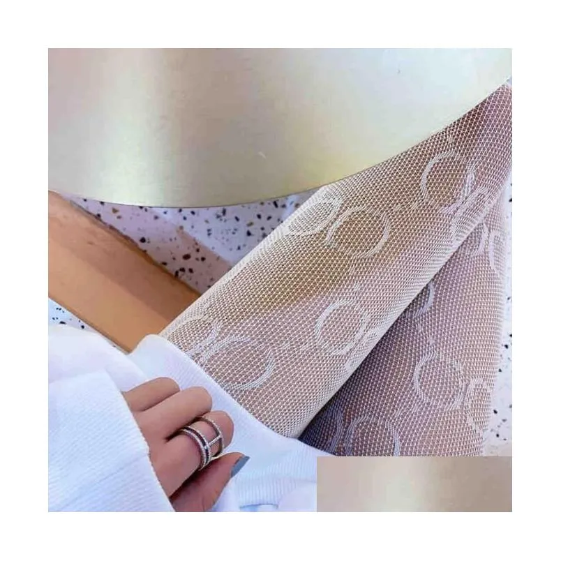 Luxury Designer pantyhose classic letter net socks women`s sexy underwear socks pure cotton knitted medium tube socks high quality