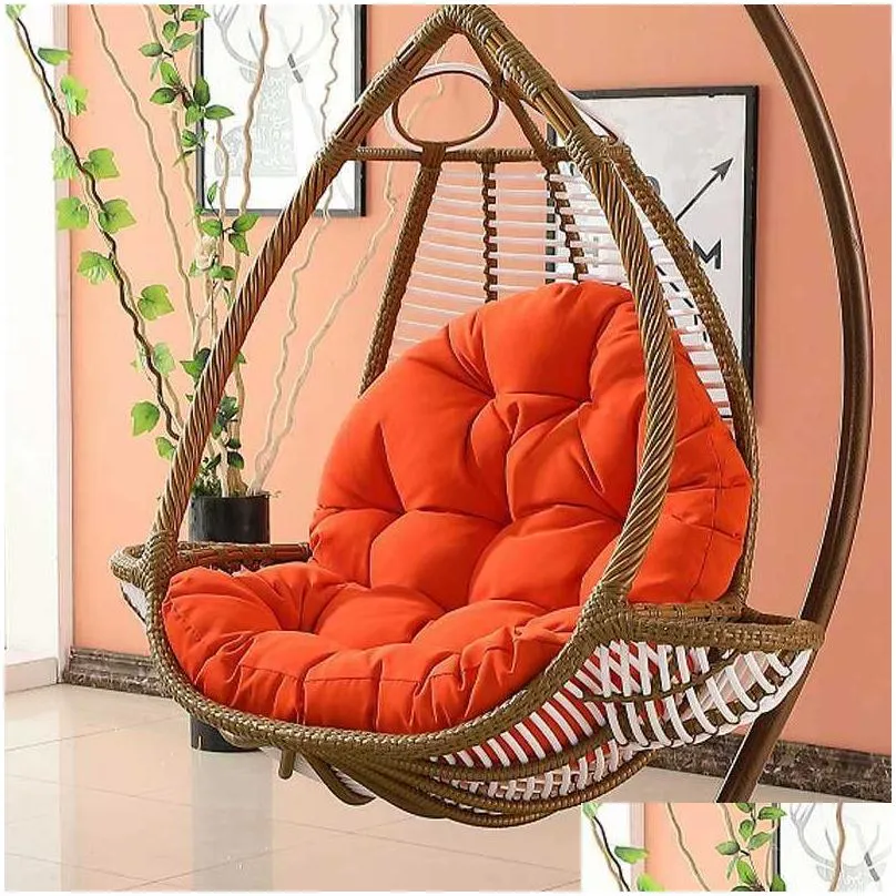 Hammocks Egg Swing Hammock Cushion Hanging Basket Cradle Rocking Cushion Garden Outdoor Indoor Home Decor No Swing R230613