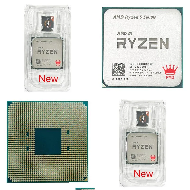 CPUs Ryzen 5 5600G R5 3 9GHz Six Core Twelve Thread 65W CPU Processor L3=16M 100 000000252 Socket AM4 NO cooler 230712