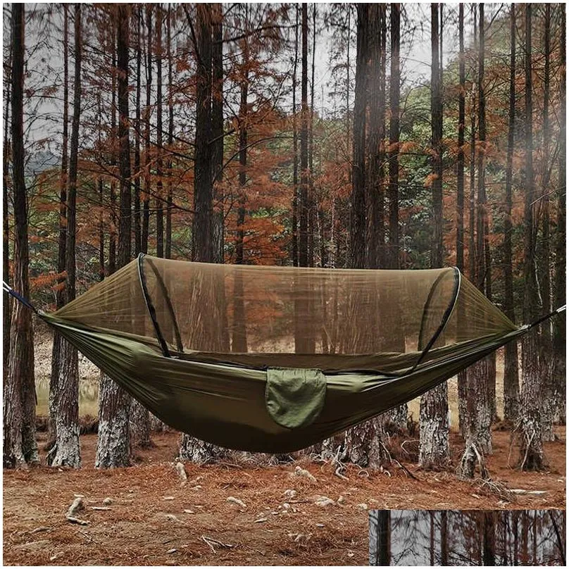 Hammocks 26Mx14M Automatic Quick-opening Net Hammock Outdoor Camping Hammock swing Rocking R230613