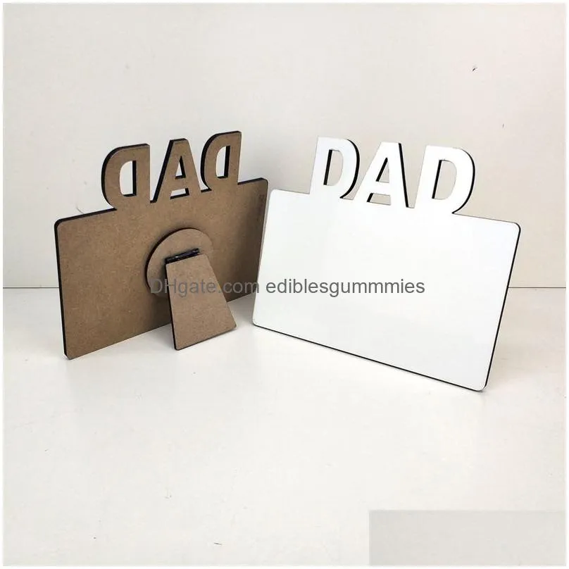 sublimation blank p o frame ornaments diy heat transfer dad album home desktop decoration fathers day gift