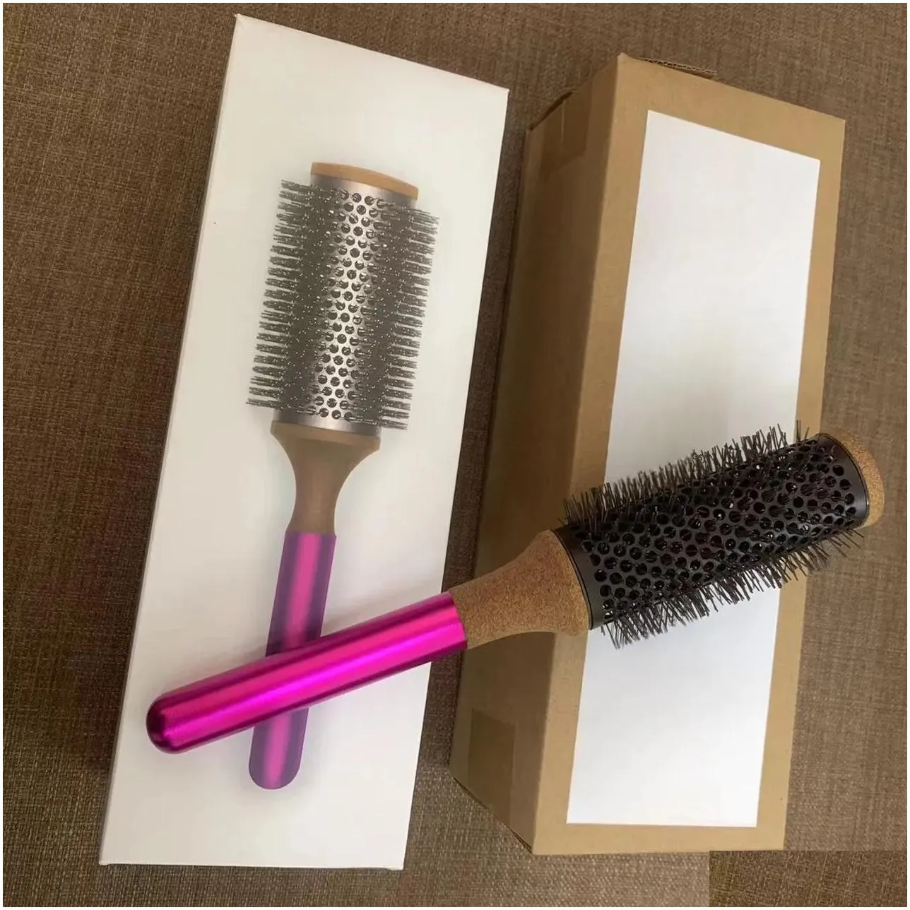 50%off Hair Brushes Styling Set Designed Detangling Hair Comb Paddle Brush with Box Pink Blue 2 Colors