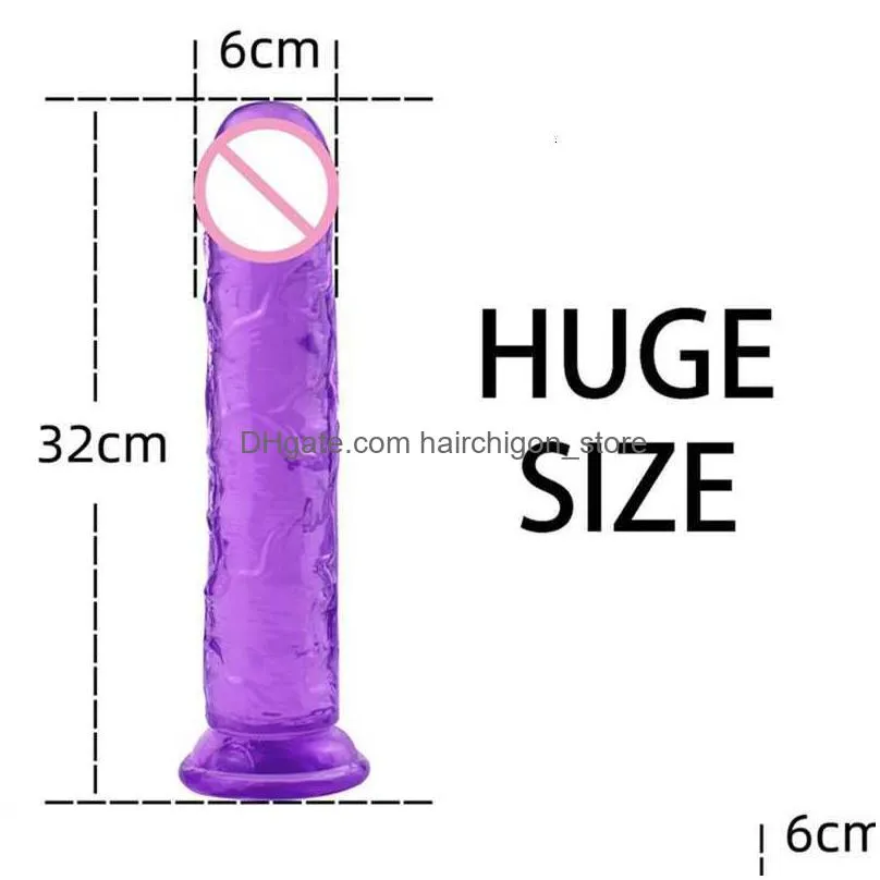  massager xxl realistic dildo with suction cup flexible huge fake penis for women body-safe big anal butt plug toy shop adult