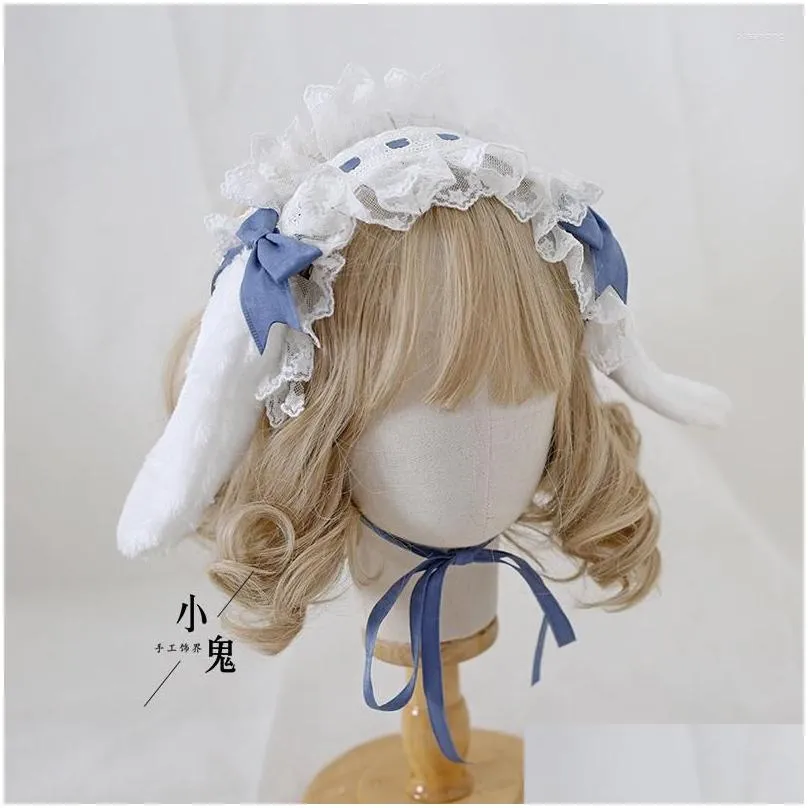 Party Supplies Ears Cute Handmade Lolita Headpiece Hair Band KC Clips Sweet Accessories Japanese Ornaments Maid Headdress
