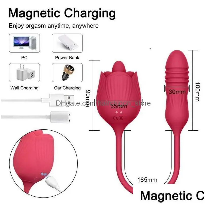  massager alwup rose vibrator toy for women adult vagina woman s toys juguetes uales vibrador products