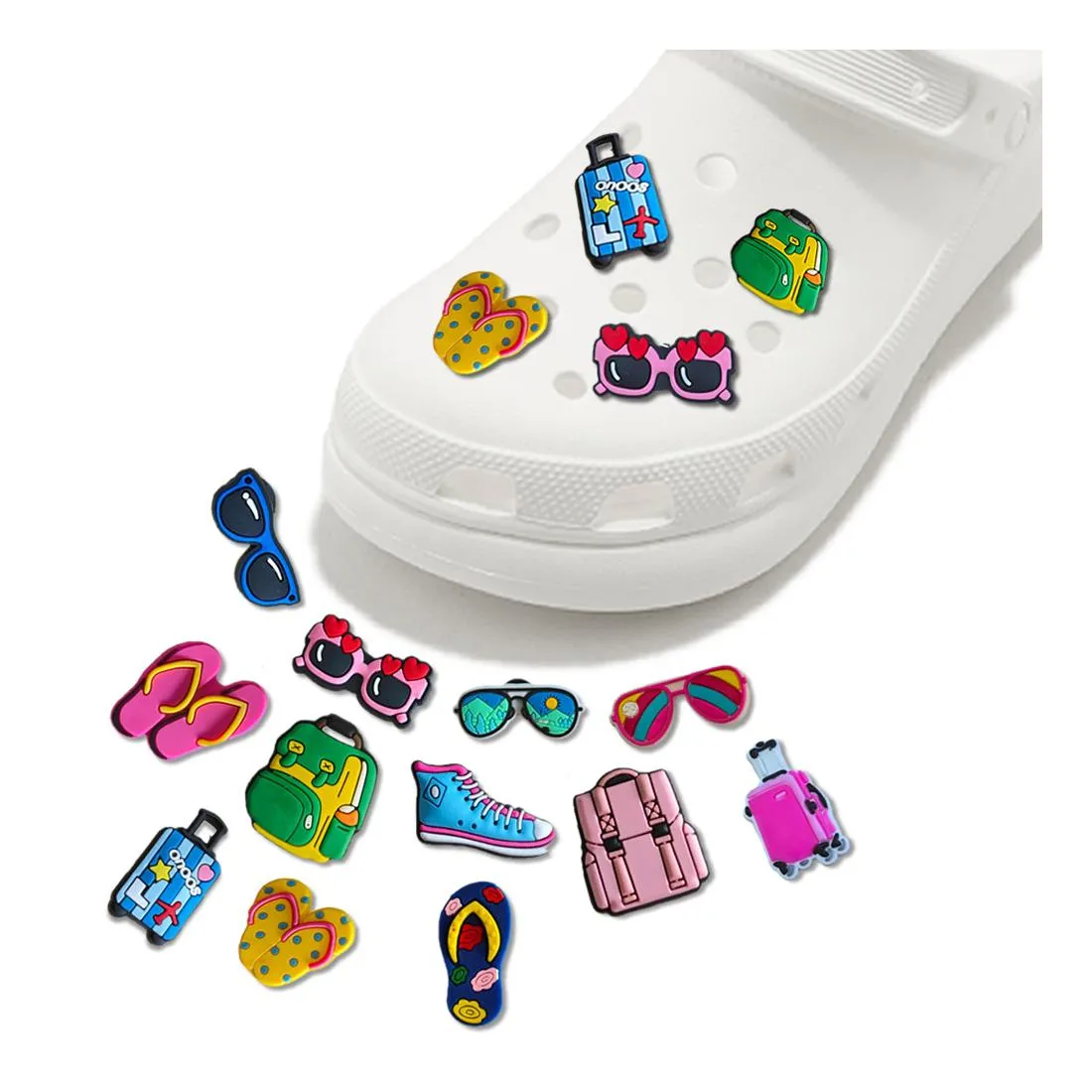 pattern charm for clog jibbitz bubble slides sandals pvc decorations christmas birthday gift party favors girl