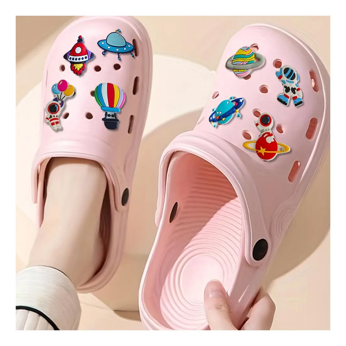 cartoon cute charms for clog sandals milk cups kawaii pvc decoration jibz