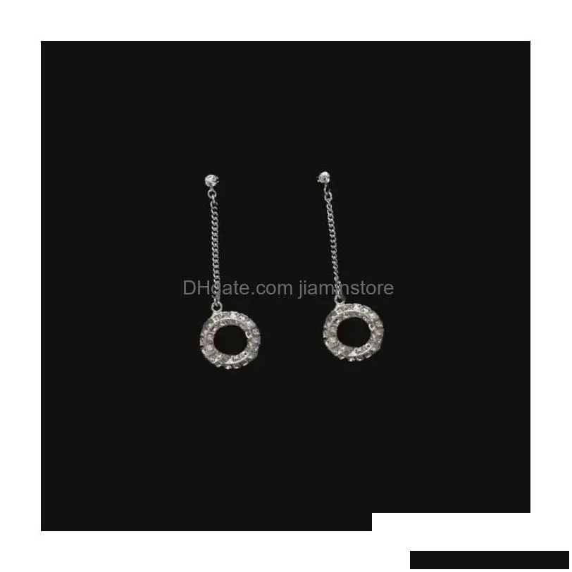 Charm Charm Linkmyy 1116 Earrings For Women Lovers Couple Gift Ladies S Gifts Jewelry Nrj Drop Delivery Jewelry Earrings Dhly1