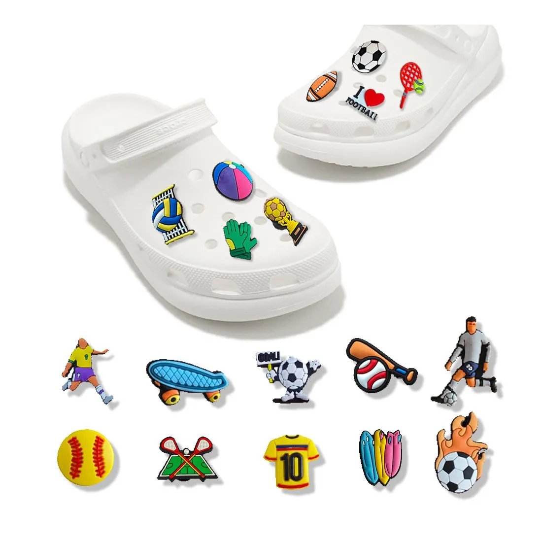 cartoon cute charms for clog sandals kinds of sports kawaii pvc decoration jibz