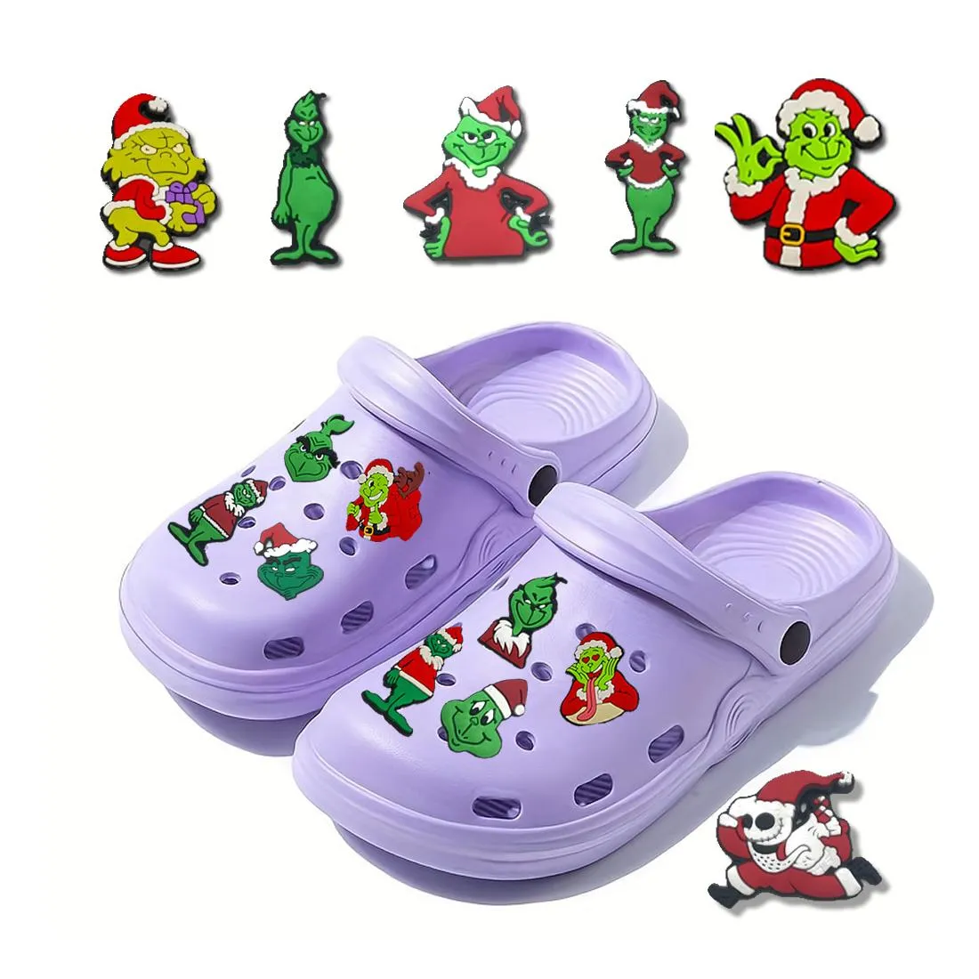 funny cartoon charms for clog sandals unisex decoration cute jig party gift red car