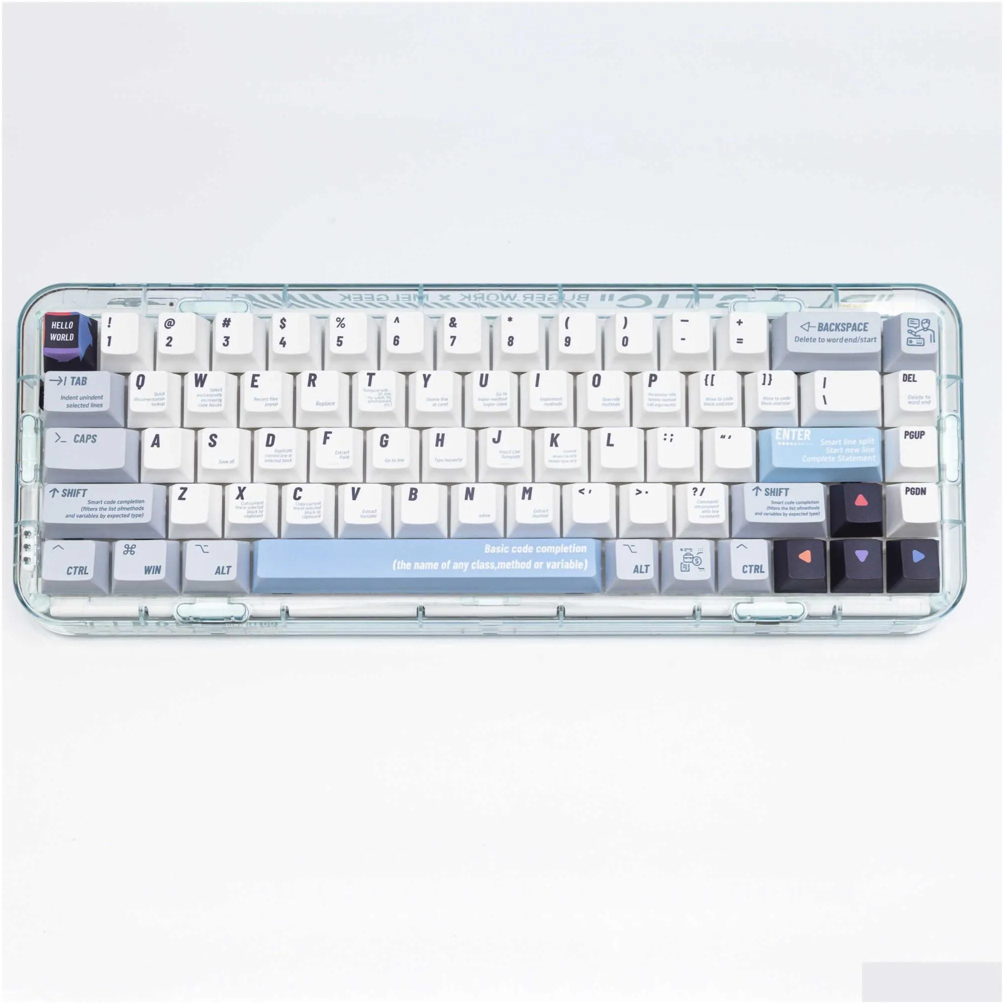 Keyboards 1 Set Programmer Theme PBT Keycaps Dye Sublimation Cherry Profile For Mx Switches Mechanical Keyboard 143 Keys Cherry Keycap