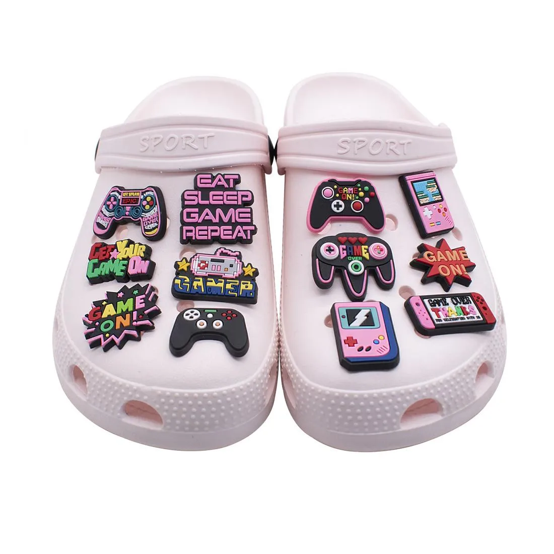 novelty cartoon pvc charms buckles boys girls fit bracelets clog jibz shoes wristband kids gift 