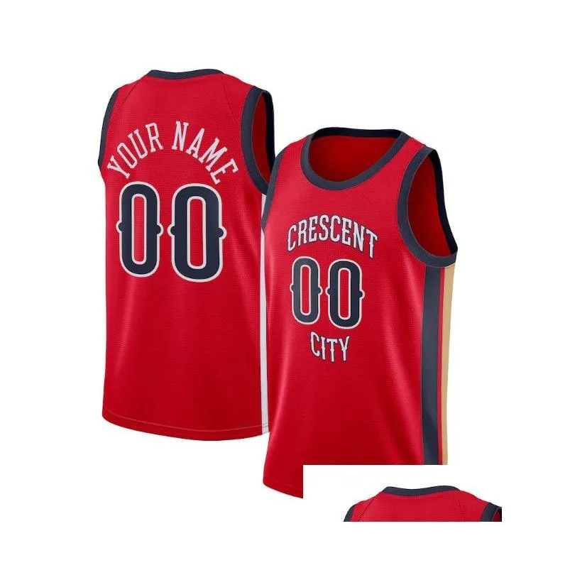 Men Zion 1 Williamson NOP Pelican New  Basketball Jerseys Brandon Ingram CJ McCollum Herbert Jones Trey Murphy Jose Alvarado Valanciunas City Custom