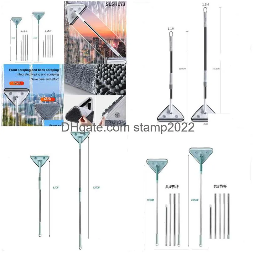 other housekeeping organization 2631m triangle glass wiper telescopic rod windows cleaning brush window cleaner professional household tool