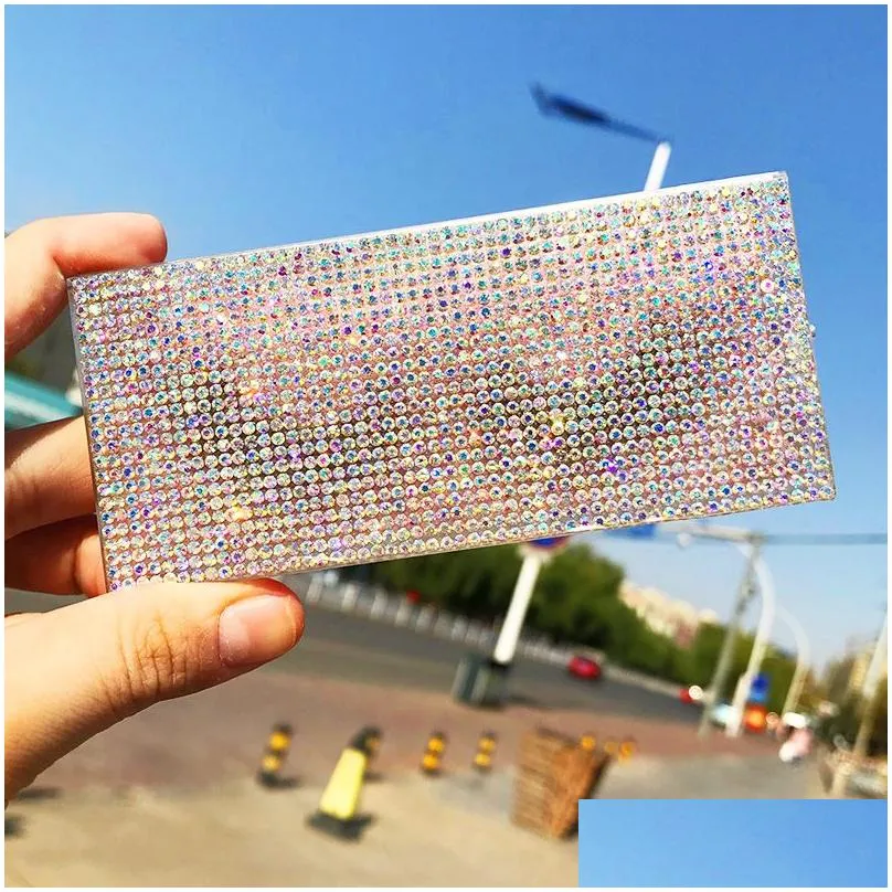 25mm False Eyelashes Packaging Empty Lash Case Bling Glitter Eyelash Box without Eyelashes Diamond Lash Box