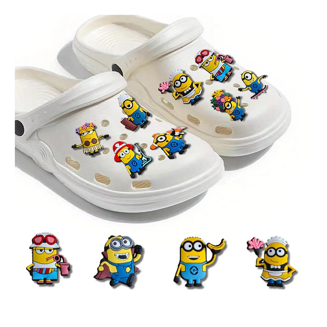 cartoon cute charms for clog sandals moment kawaii pvc decoration jibz