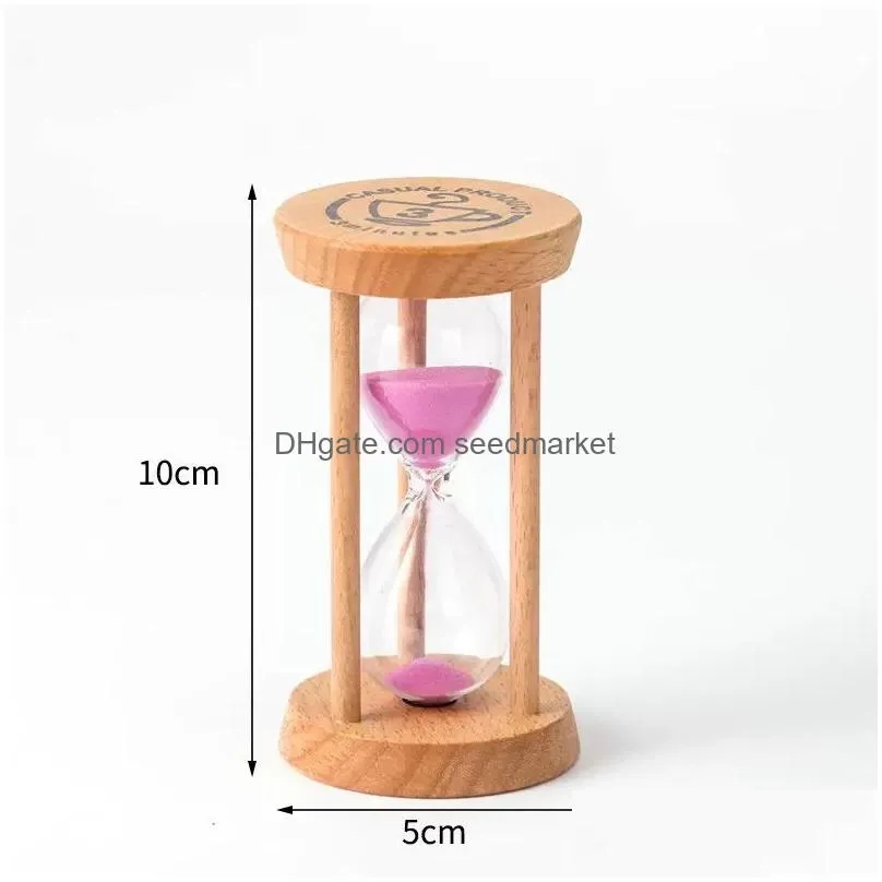 Other Arts And Crafts Fashion 3 Mins Wooden Frame Sandglass Sand Glass Hourglass Time Counter Count Down Home Kitchen Timer Clock De Dhgcb