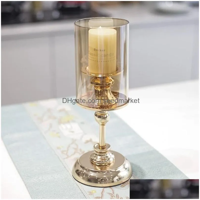 candles european retro candlelight dinner props lights romantic candlestick decorations light luxury american candlestick candelabra
