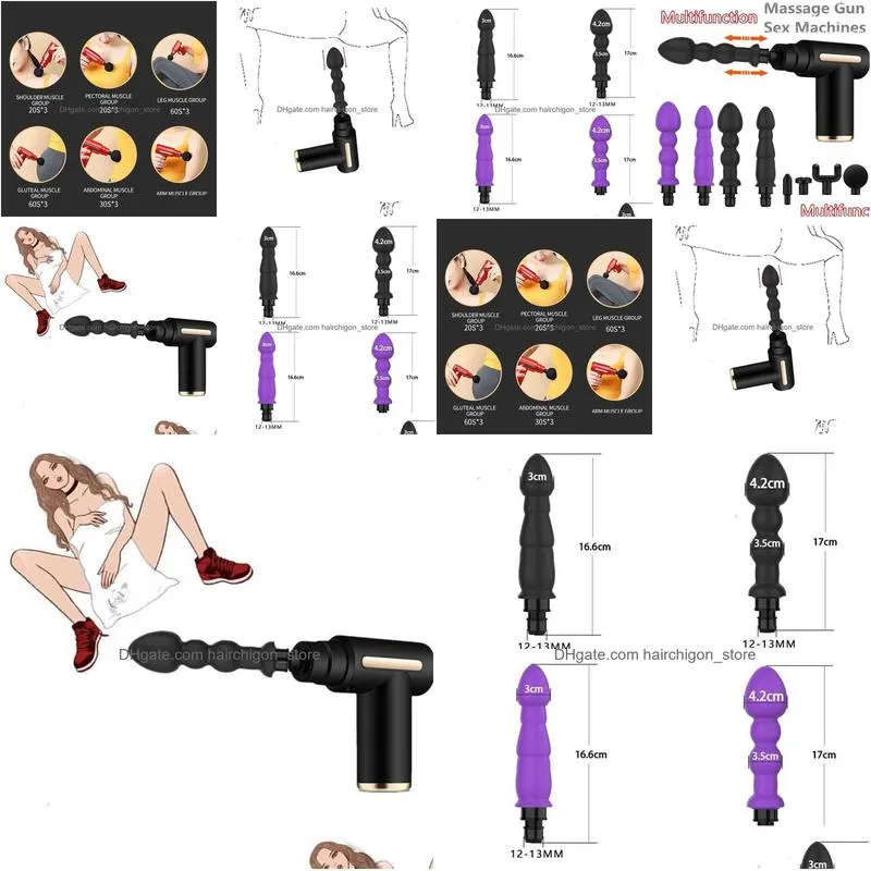  massager high speed massage gun fascia machine toys for women men vibrator dildo anus plug masturbator adult games products