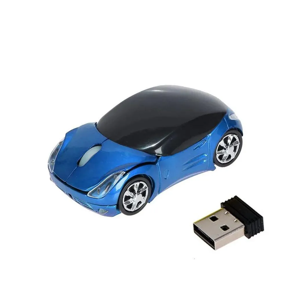 Mice Raton Mouse 2.4GHz 1200DPI Car Shape Wireless Optical Mouse USB Scroll Mouse Computer Professional PC Laptop 18Aug2 231101