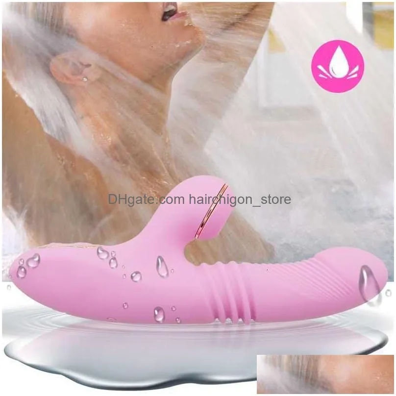  massager telescopic stick sucking vibrator woman large dildo heating clit sucker vagina clitoris adult toys machine