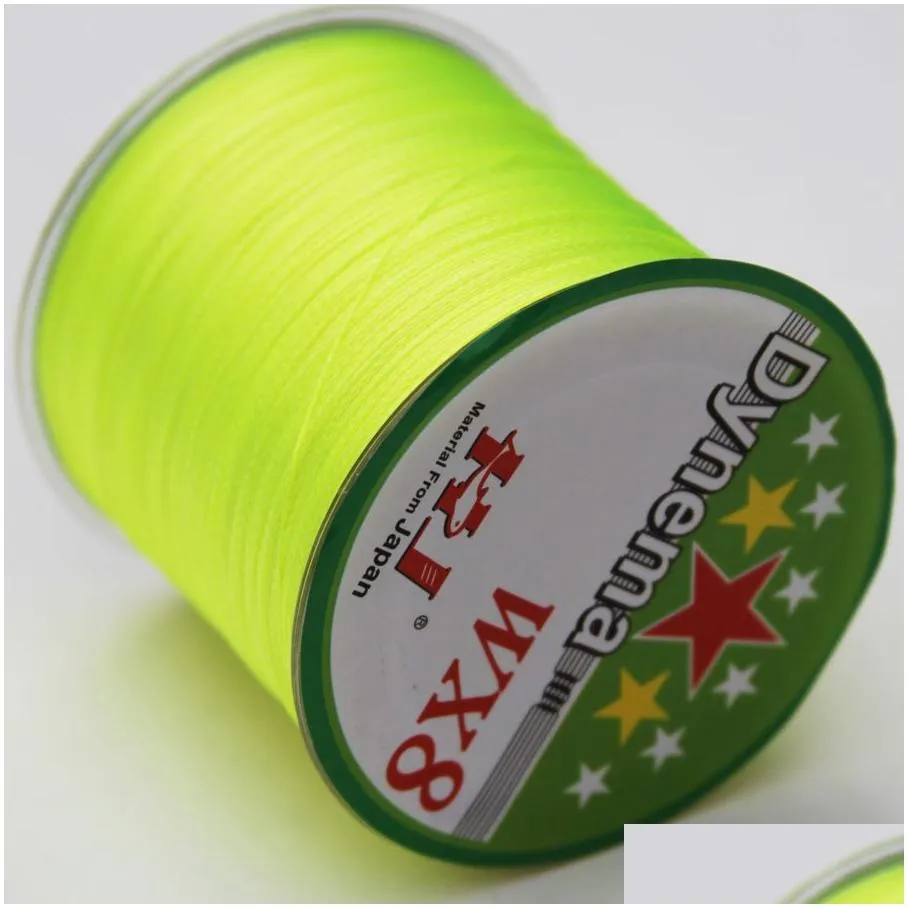 Super Strong Japanese Sea Multifilament 100% PE 8 Strands Braided Fishing Line 500M 9 color