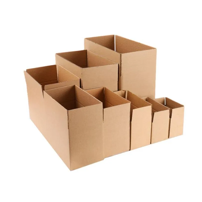 wholesale extra hard thickened e-commerce express packaging and moving paper boxes packaging boxes corrugated large postal paper