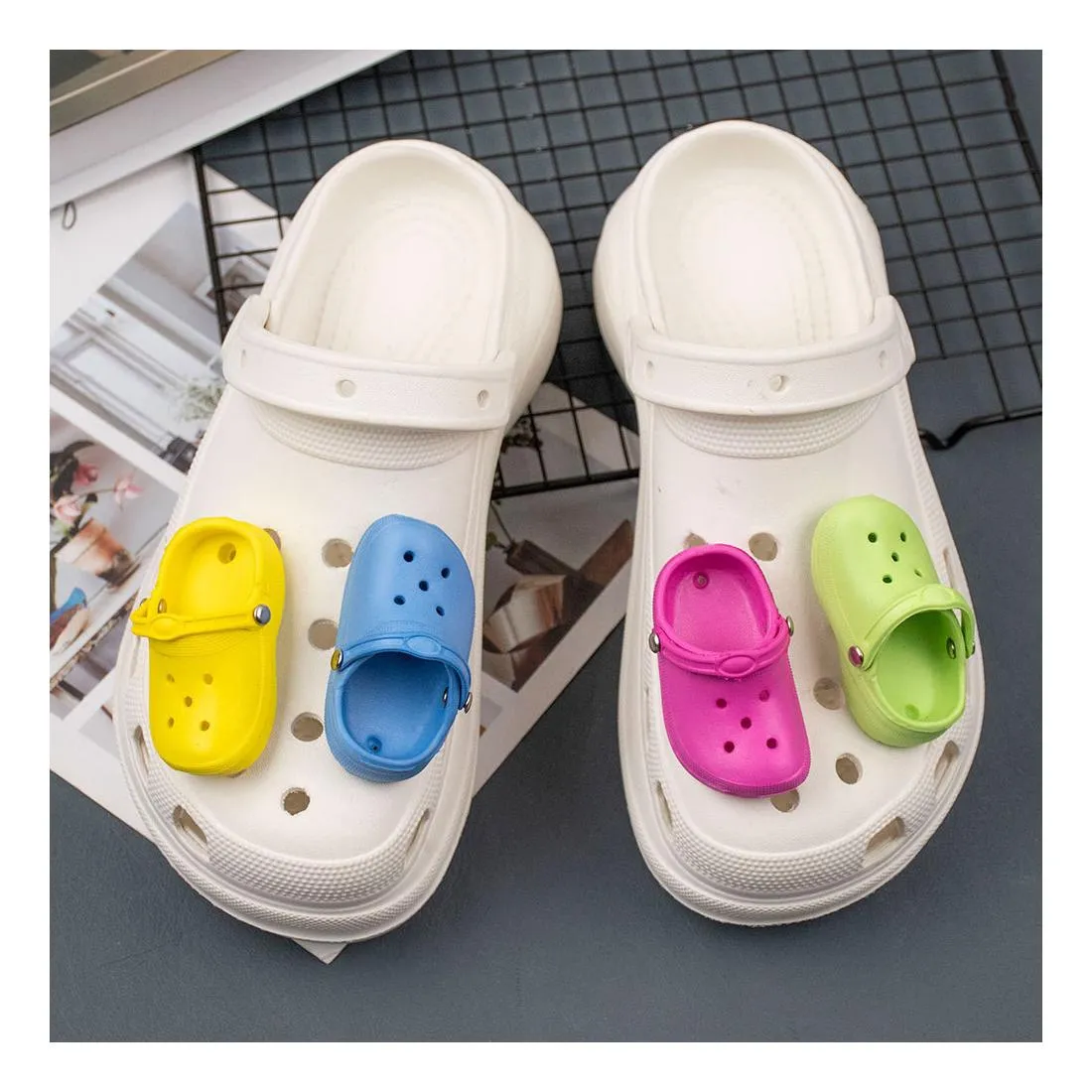 cute astronaut charms for clogs sandals funny