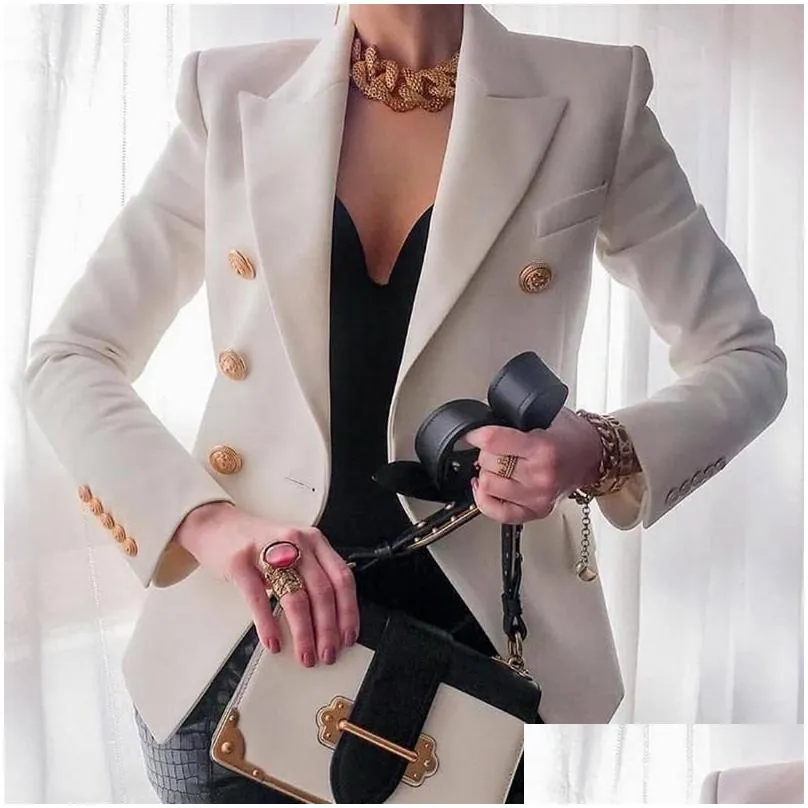 nibesser blazer women office jacket double breasted harajuku blazer slim fitting female 2021 coat office ladies outfit