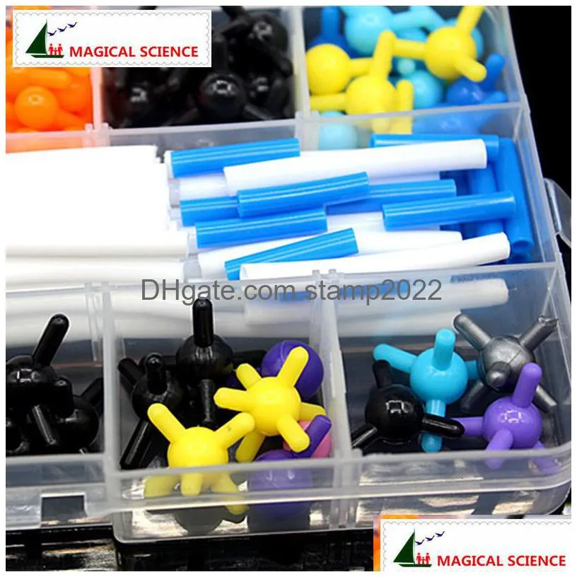 wholesale other office school supplies 268pcs molecular model set dls9268 organic chemistry molecules structure kits for teaching research 9mm series