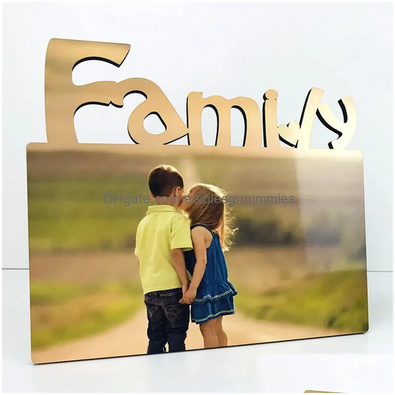 wooden sublimation blank p o frame album ornaments diy heat transfer frames desktop decoration creative crafts gifts