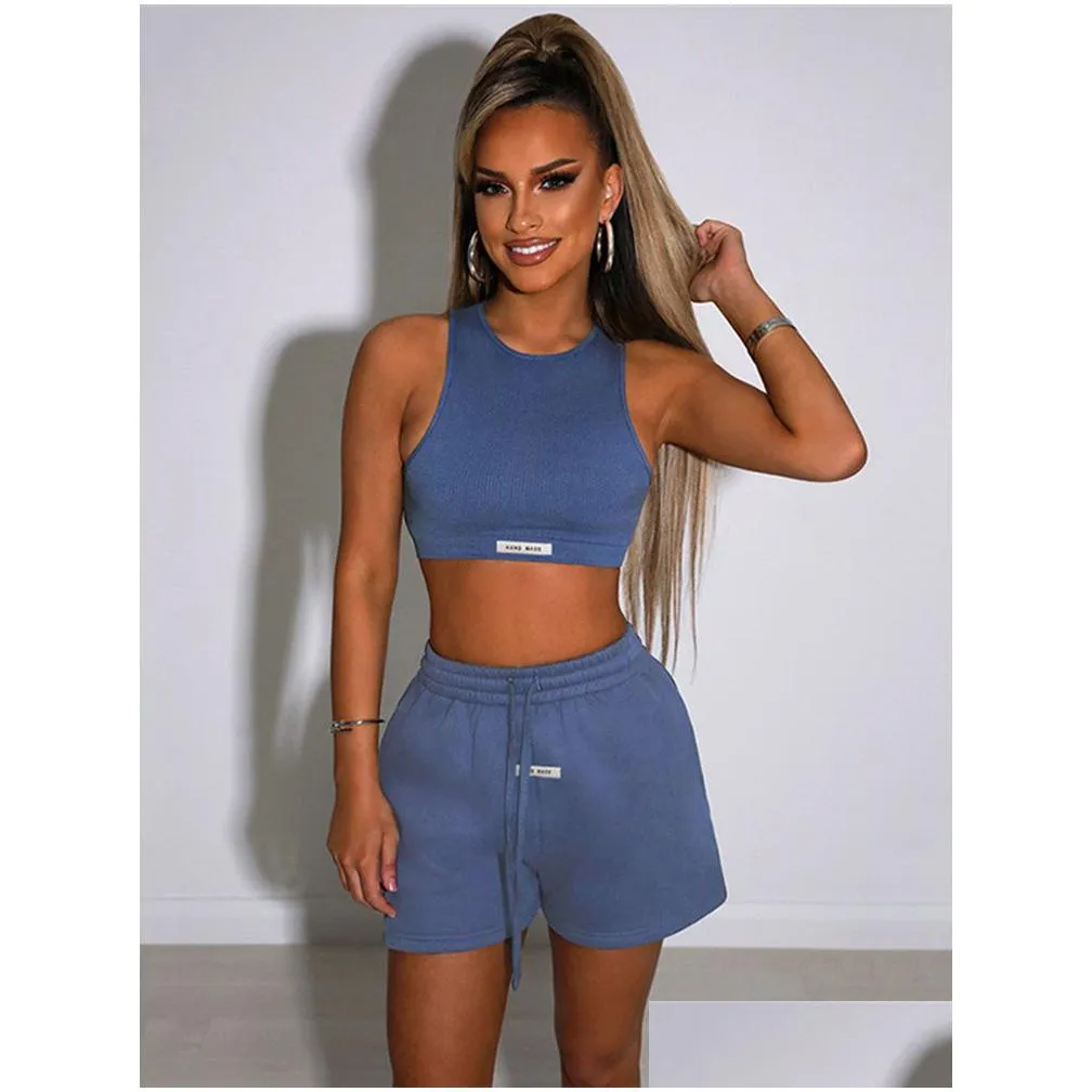 custom summer tracksuit women yoga set gyms sportwear bra with shorts running sports short fitness suit girls short 220527