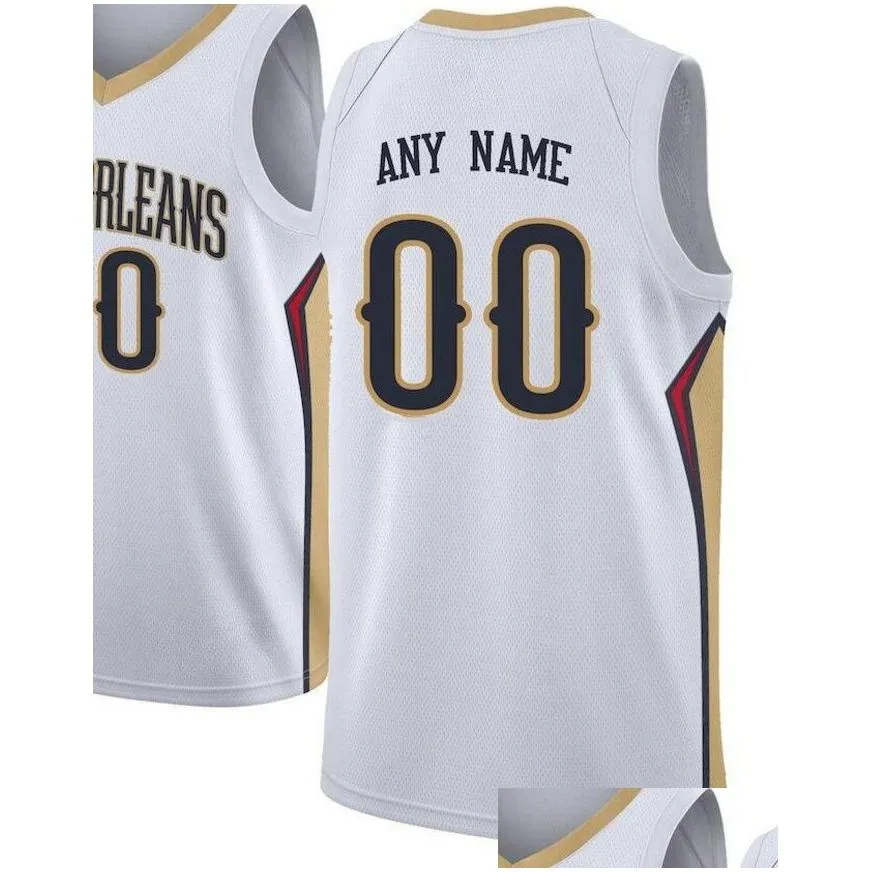 Men Zion 1 Williamson NOP Pelican New  Basketball Jerseys Brandon Ingram CJ McCollum Herbert Jones Trey Murphy Jose Alvarado Valanciunas City Custom