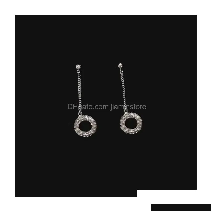 Charm Charm Linkmyy 1116 Earrings For Women Lovers Couple Gift Ladies S Gifts Jewelry Nrj Drop Delivery Jewelry Earrings Dhly1