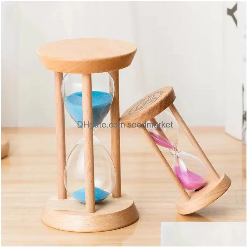 Other Arts And Crafts Fashion 3 Mins Wooden Frame Sandglass Sand Glass Hourglass Time Counter Count Down Home Kitchen Timer Clock De Dhgcb
