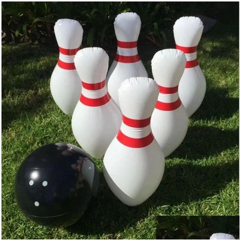 Bowling Novelty Place  Inflatable Bowling Set for Kids Outdoor Lawn Yard Games for Family Jumbo 22