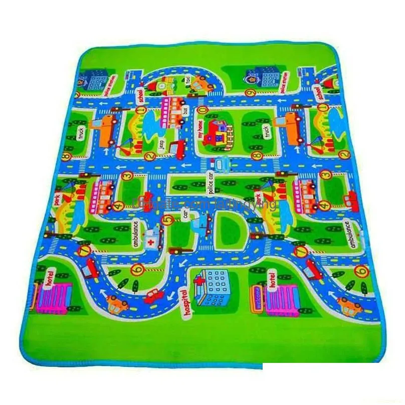 large foldble waterproof crawling mat city life for playing with and toys children eonal road traffic p 210724